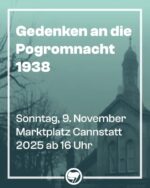 Gedenken 2025 Pogromnacht Bad Cannstatt