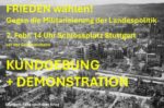 Frieden wählen! Kundgebung & Demo Samstag 07.02.2026
