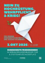 Nein zu Hochrüstung, Wehrpflicht und Krieg!